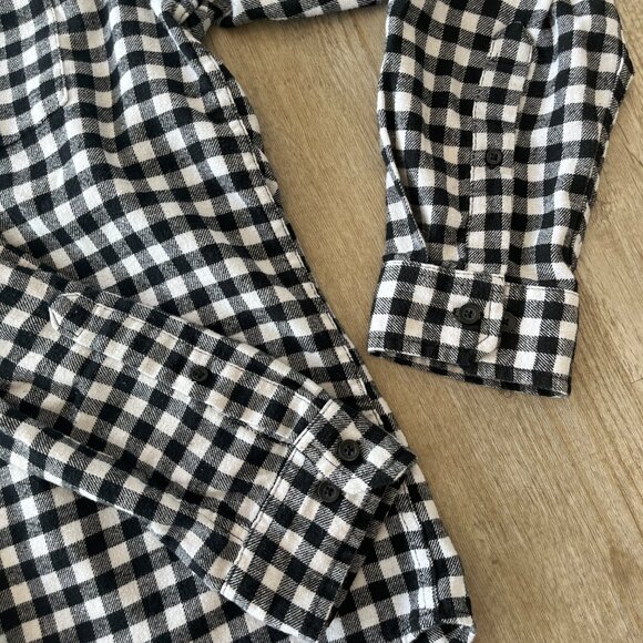 Mens Goodfellow & Co Black and White Plaid Button Up - L - Picture 3 of 5